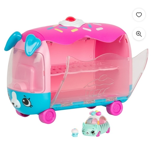 Shopkins Cutie Cars Pink Van Collectors Storage Container Used - Picture 1 of 6